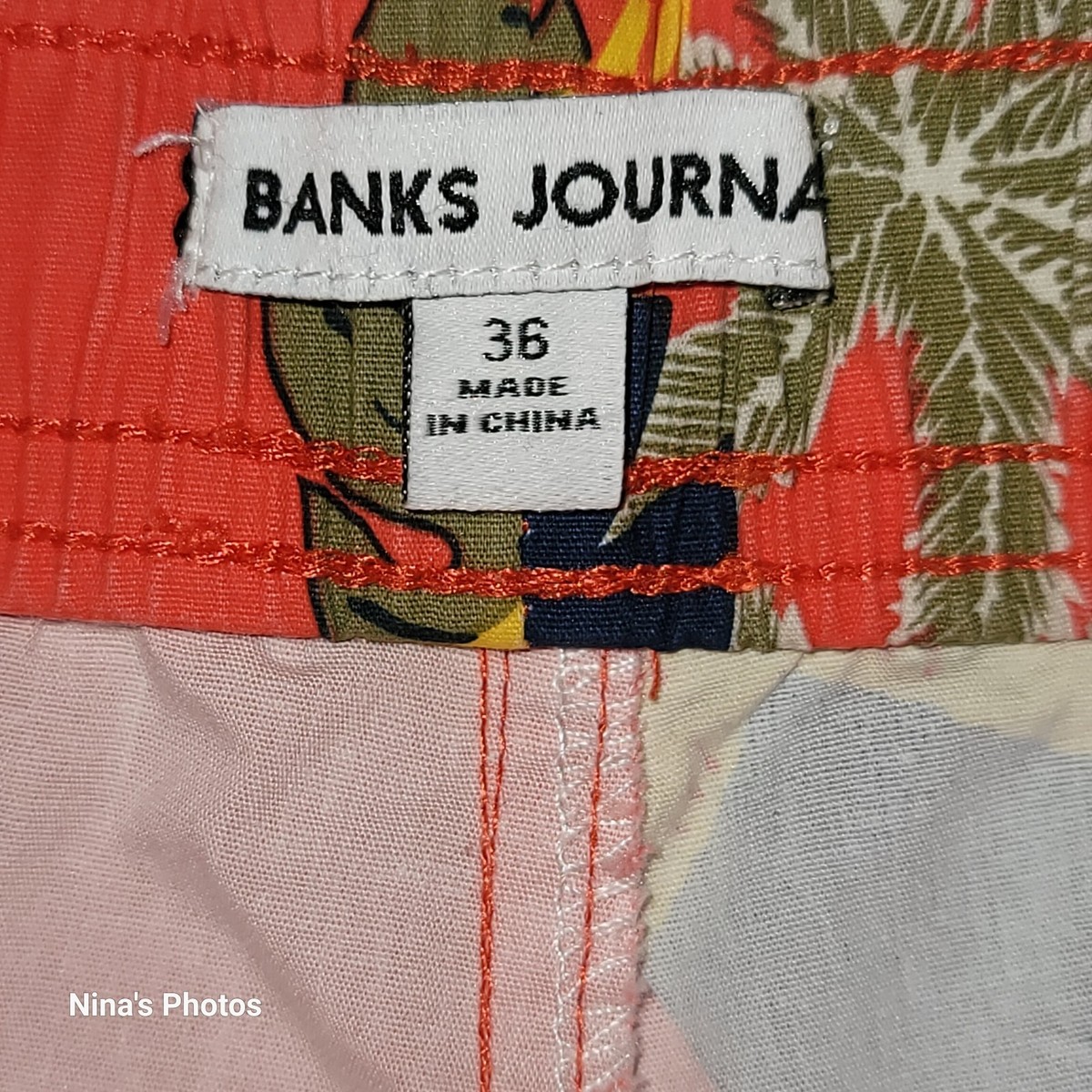 Banks Journal Men's Swim Trunks Shorts Macaw Tropical