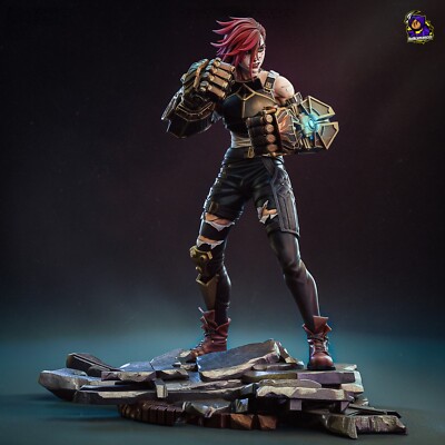 Vi - Arcane -  League of Legends - Fan Art Figur - Resin 3D Druck 243mm