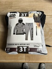 Star Wars Hoodie  Sweatpants Sz 3T Stormtrooper Mandalorian First Order Zip Up