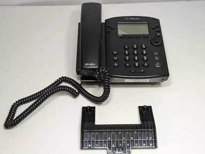 Polycom VVX311 VoIP PoE Office Business Desk Phone w/ Desktop Stand and Handset