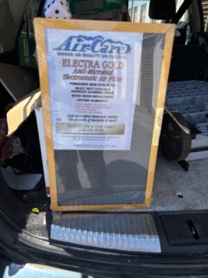 Air Care 16x26x1 Electra Gold Electrostatic Filter -Permanent, Washable - Sealed