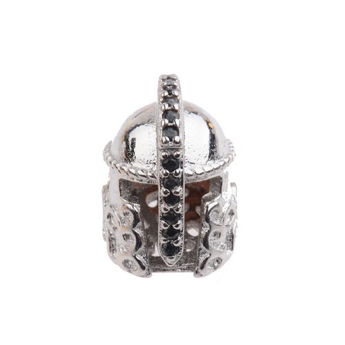 Zircon Gemstones Pave Crown Helmet Leopard Bracelet Connector Charm Loose Beads - Picture 39 of 104