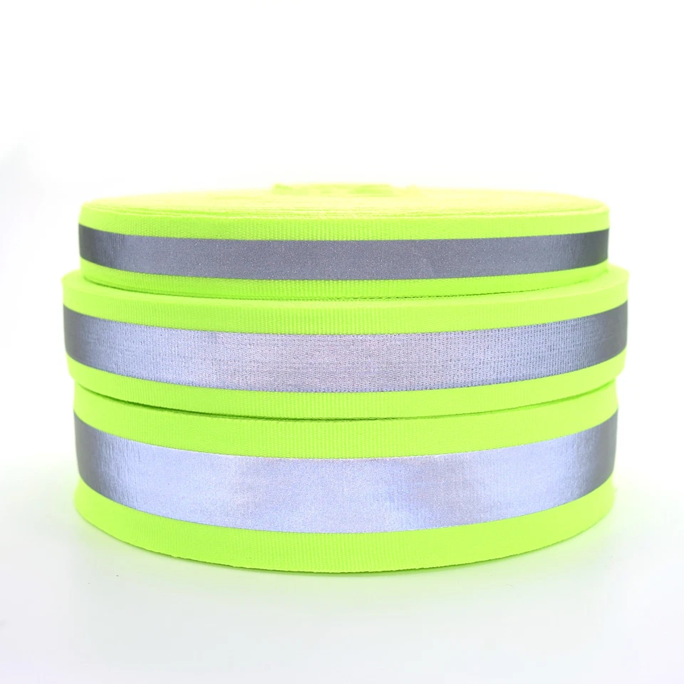 High Visibility Reflective Polypropylene Webbing Strap PP5 Tape ✶ High Quality ✶