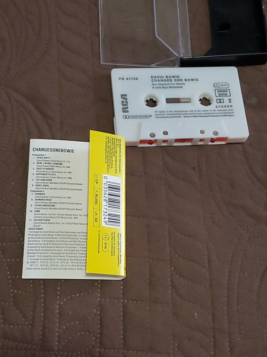 DAVID BOWIE - CHANGESONEBOWIE (RCA ‎PK81732) 1980s EUROPE CASSETTE