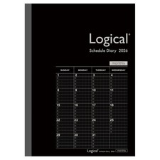 Nakabayashi 2026 Planner Monthly Notebook Type B/B5/Black
