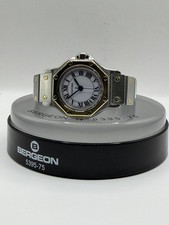 Cartier Two-Tone Santos Octagon Automatic 24mm Box Inner/ Outer 18k gold bezel