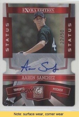 2010 Donruss Elite Extra Edition 22/50 Aaron Sanchez #13 Auto READ 1u6