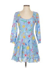 Rixo London Women Blue Cocktail Dress XS