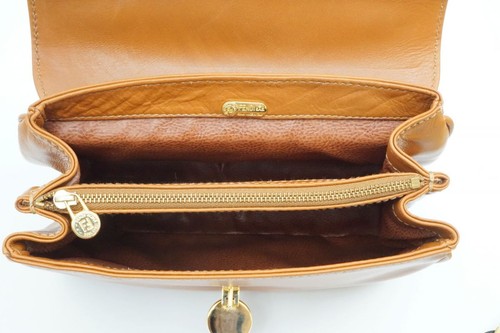 Fendi Vintage Oberteil Griff Tasche Farbig Steine Gold Hardware Braunes Leder - Bild 8 von 11