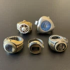 Lot Of 5 Vintage Women’s Ladies Quartz Ring Watch Parts OR REPAIR