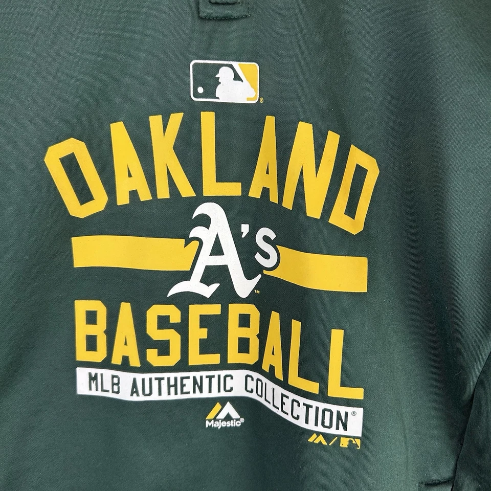 Sudadera con Capucha Y2K Moderna MLB Majestic Oakland Athletics Talla Grande 14/16 Foto 3 de 4