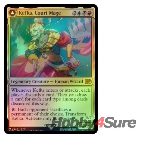 Foil Kefka, Court Mage M/NM Magic: The Gathering MTG Final Fantasy