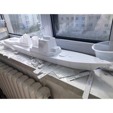 3D Printed 1/144 Arleigh Burke-class Destroyer Model Kit full Hull/waterline 