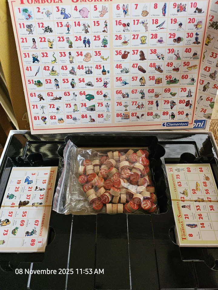 Tombola Vintage La Smorfia Napoletana - Immagine 2 di 4