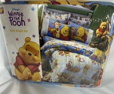 Vintage Winnie The Pooh Twin Bed Sheet Set Buddies Pooh Tigger Dead Stock Kmart