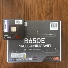 AMD Ryzen 5 7600X ASUS B650E MAX GAMING WIFI ATX Motherboard Combo