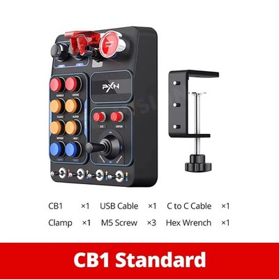 PXN CB1 Racing Sim Button Box 30 Programmable Buttons RGB for PC