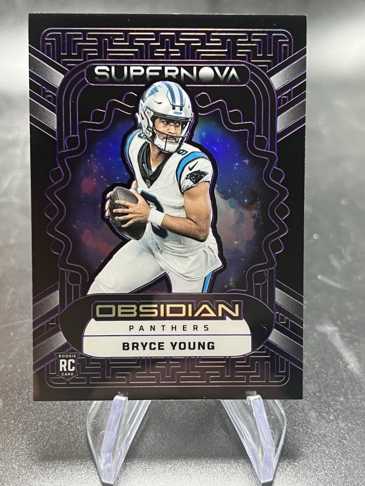 2023 Obsidian Bryce Young Supernova RC Electric Etch Purple #/75 Panthers