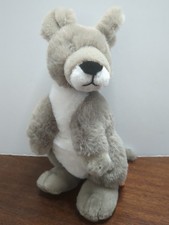 Wild Republic Kangaroo Plush Gray Zoo Outback No Joey K M 12" Stuffed Animal