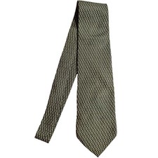 VTG Brooks Brothers Makers 100 Silk Neck Tie Paisley Print Green Made in USA