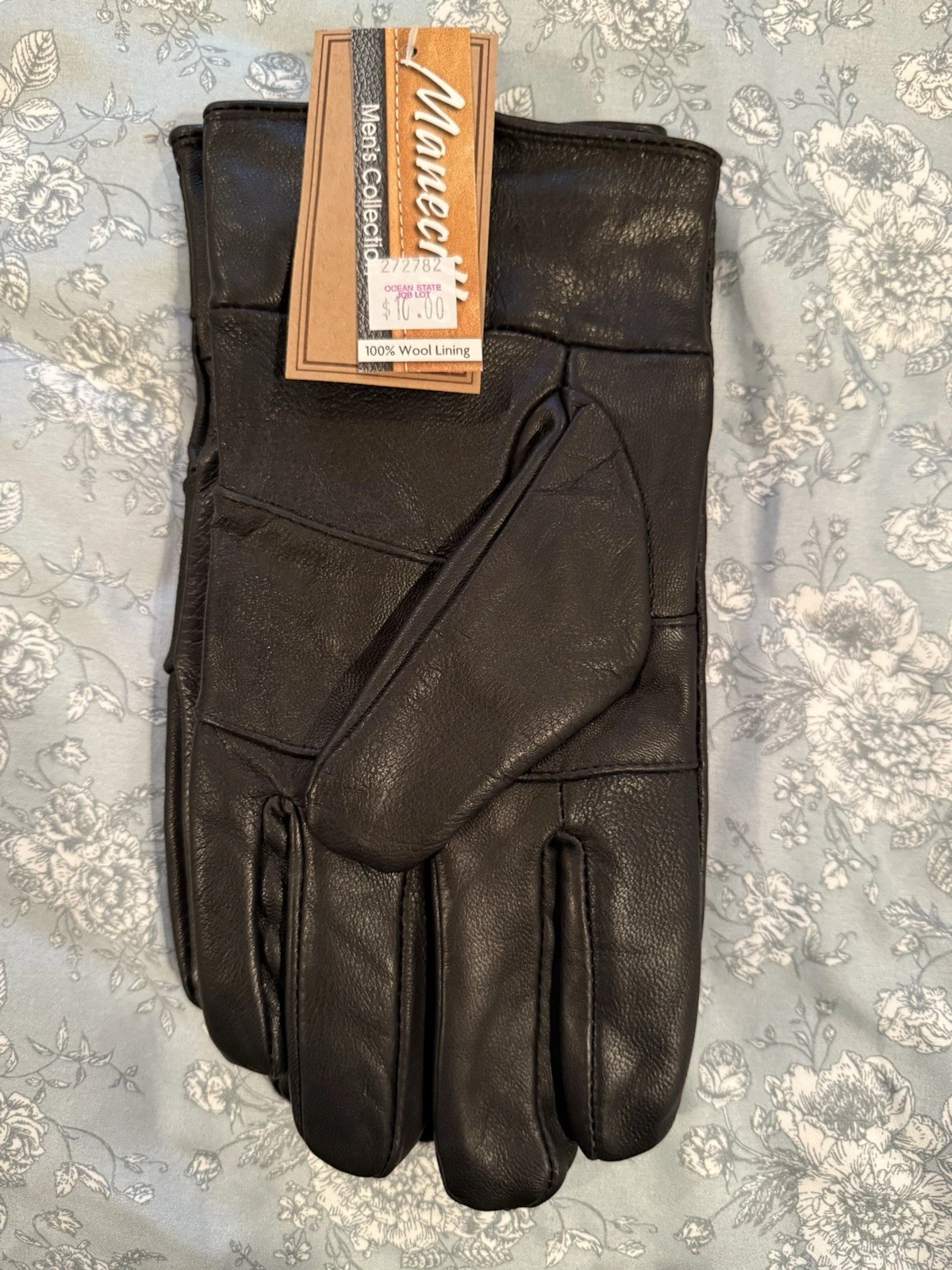 NWT - Manecilla Men’s Leather Gloves W/ 100% Wool Lining - XL