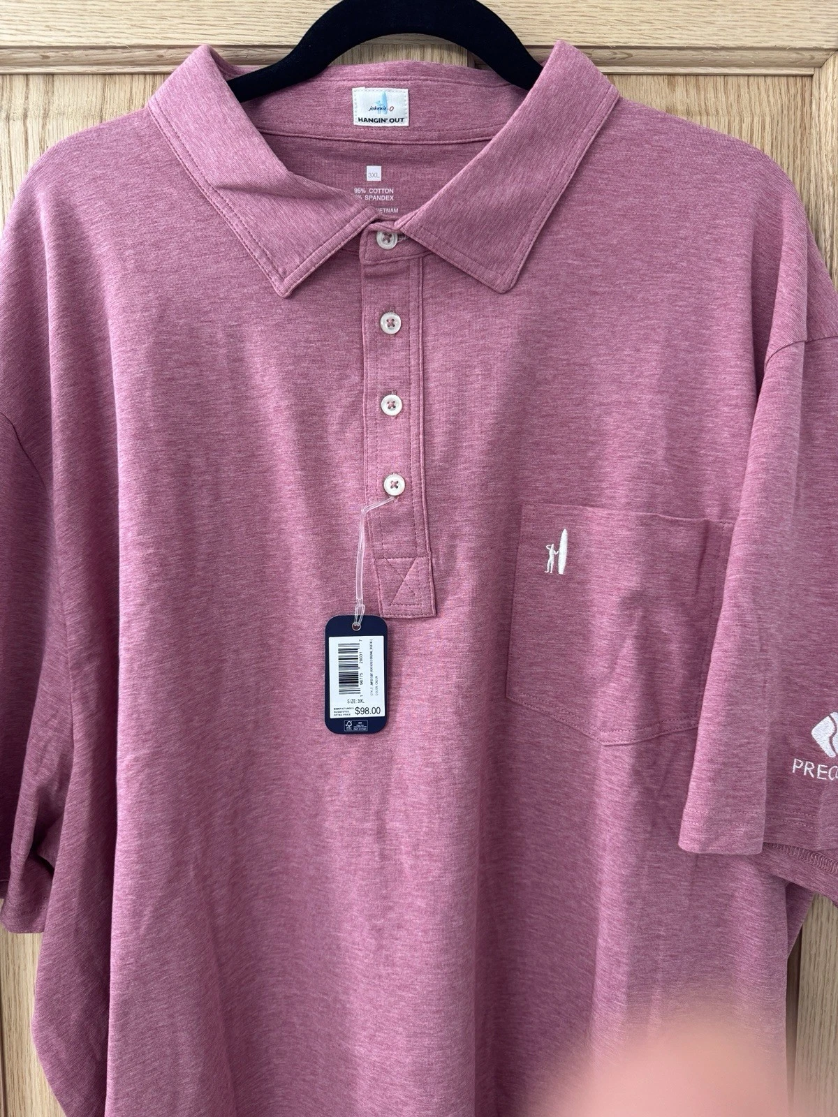 Johnnie-O Hangin'Out Heather Original Cajun Polo Shirt 4XL Tall Golf Logo
Opens in a new window or t