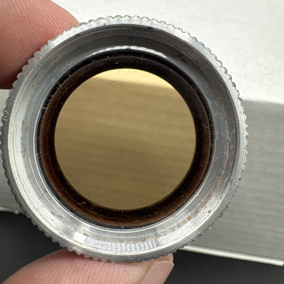 Tiffen Series 5 Yellow Filter w/ 27mm Adapter Ring – Vintage USA B&W Camera - Image 4 of 4