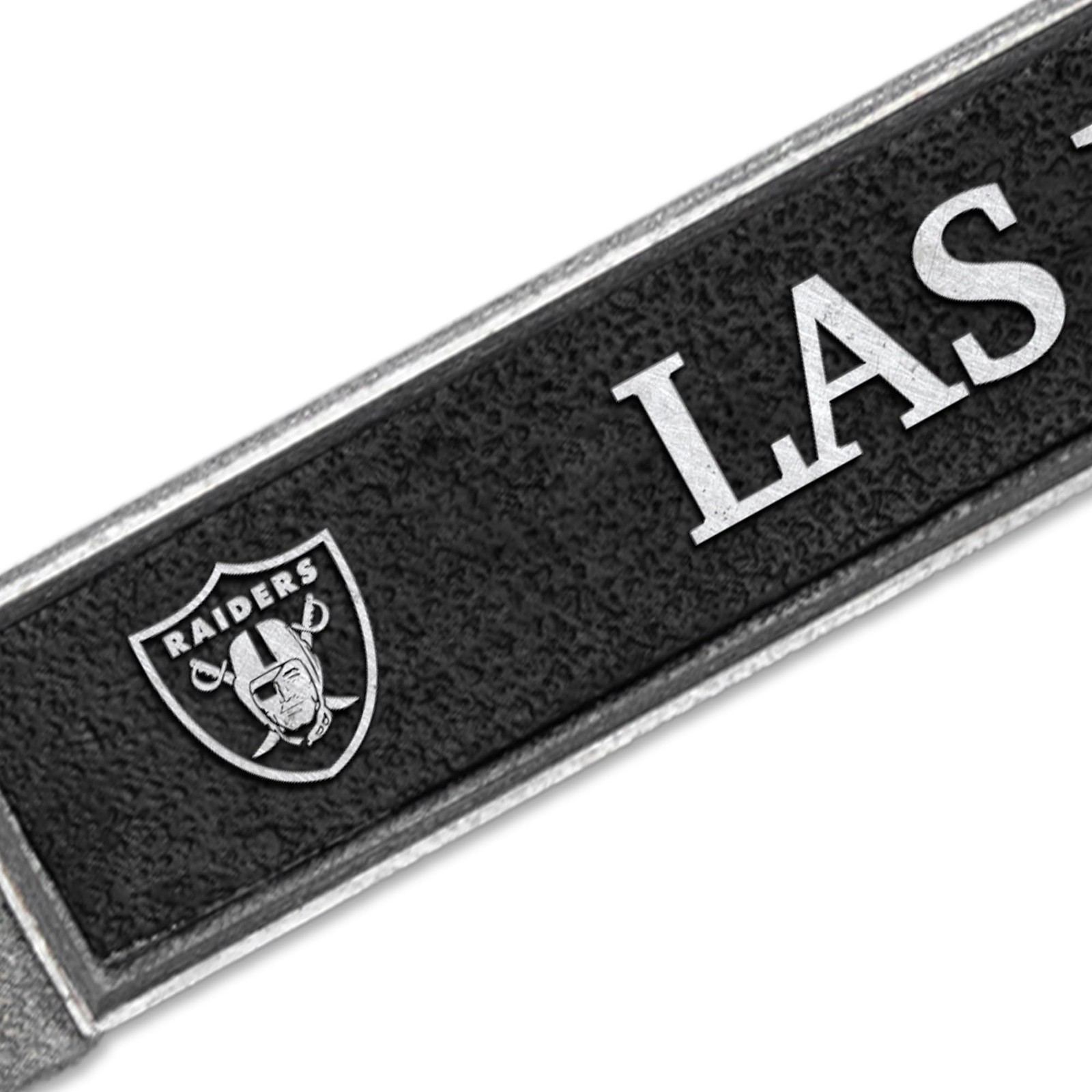 Rico Industries NFL Las Vegas Raiders Pewter License Plate Frame 12" x 6"