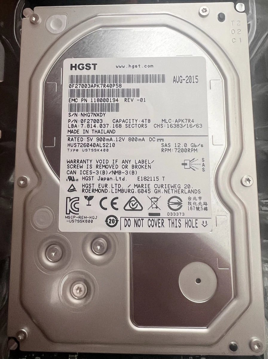 HGST 4TB Computer Internal Hard Disk Drives for sale | eBay