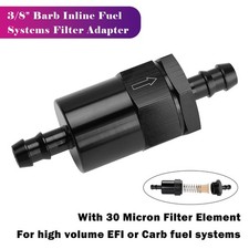 Inline EFI Fuel Systems Filter Adapter 3/8 Ba...