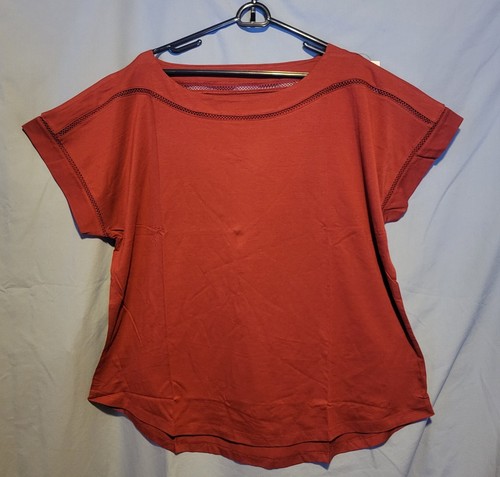 Camisa Lane Bryant 18/20 nueva con etiquetas granate con tira transparente - Imagen 1 de 7