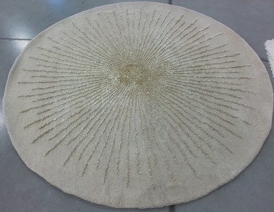 BEIGE 6'-0'' x 6'-0'' Broken Thread Rug, Reduced Price 1172777356 SOH655B-6R