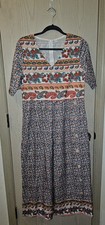 Boho Floral Sz Medium Jumpsuit