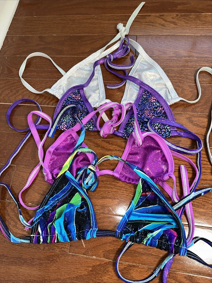 Lote De 4 Conjuntos Bailarina Exótica Tri Top Y Botín Corto Set Foto 3 de 3