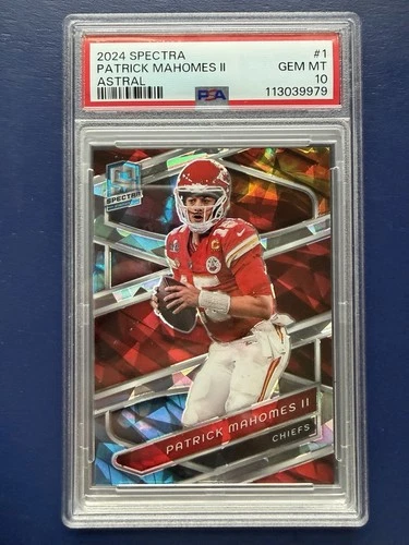 2024 SPECTRA #1 ASTRAL ICE PATRICK MAHOMES /40 PSA 10 CHIEFS￼