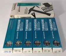 4 NEW Drafting Drawing Leads Sanford Turquoise 2H .078 2mm Diameter VTG. 2 Part.