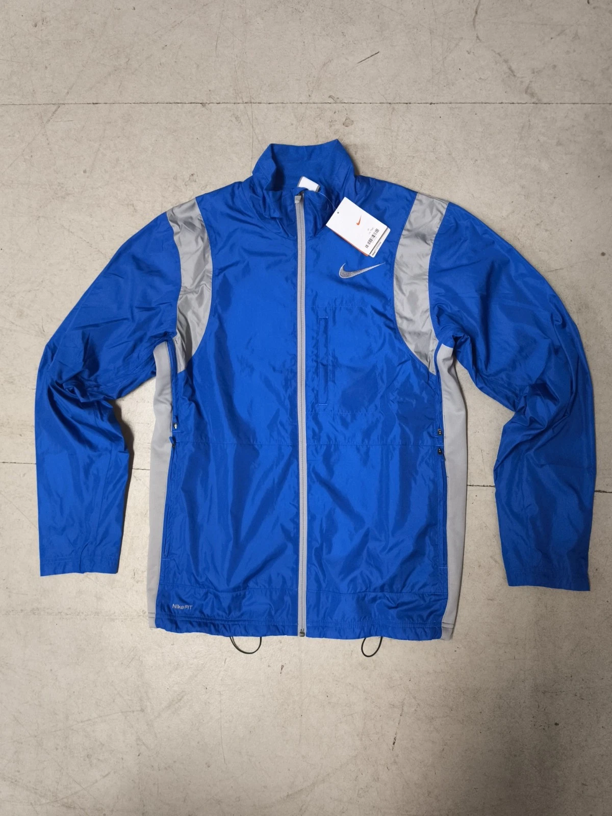 Vintage Nike Fit Storm Jacket 2009 Deadstock Mens Small Blue Grey Fleece Lined