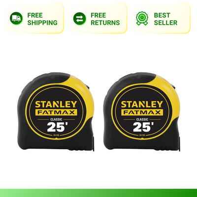 #ad #ad Stanley FMHT74038 FatMax 25 Foot Tape Measure 2 Pack 33 725 $28.61