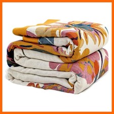 Boho Throw Blanket for Bed 60"x80", 100 Soft Cotton Bohemian Blankets with R...