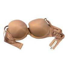 Victoria's Secret PINK Wear Everywhere Strapless Push Up Bra 38C Praline Nude