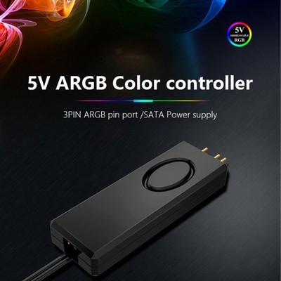 Serial ATA Port Lighting Control Box 3PIN ARGB Interfaces Manual Controller Cord