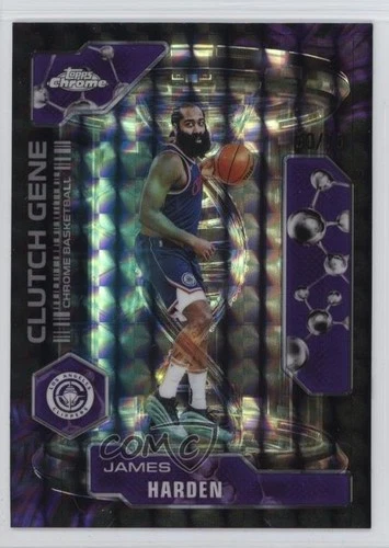 2025 Topps Chrome James Harden Refractors Purple Geometric (RAW)