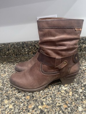 Pikolinos  Leather Side Zip Ankle Boot Bootie Women's Size 38