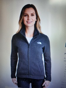 Nwt The North Face Women S Medium Grey Heather Sweater Fleece Jacket M Nf0a3lh8 Ebay