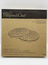 Pampered Chef Black Silicone Microwave Potato Chip Maker #1241