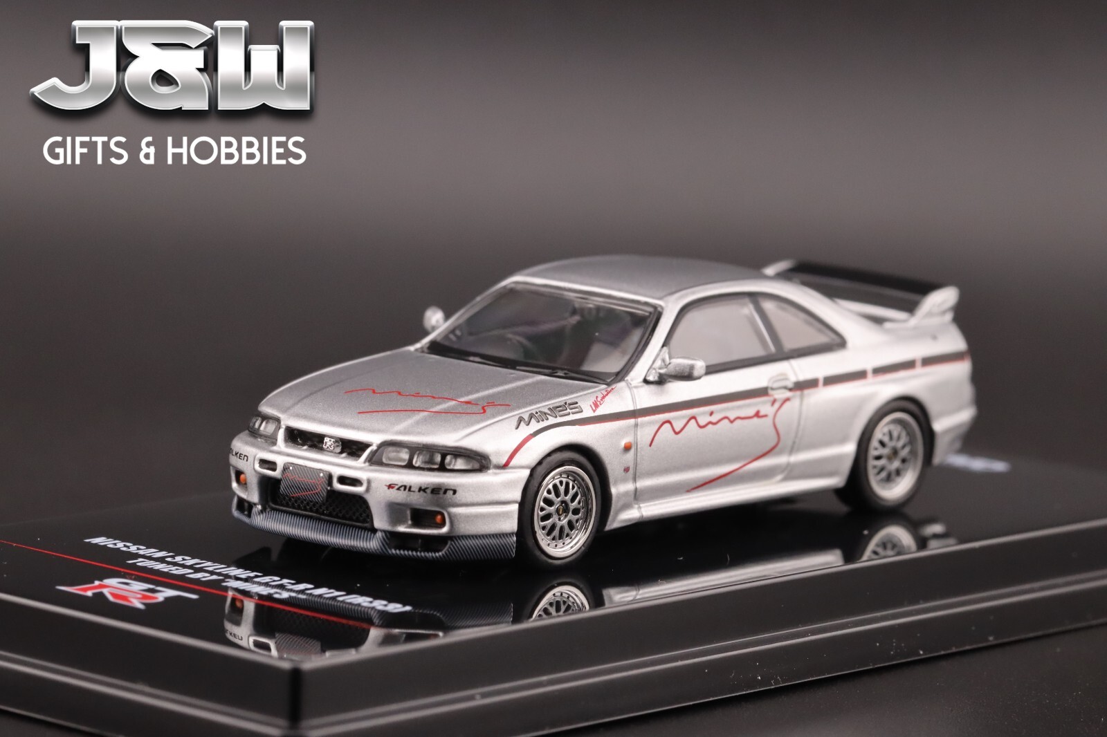Inno64 Nissan GT-R N1 R33 Tuned By Mines Silver 1/64