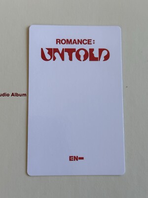 ENHYPEN SUNOO ROMANCE UNTOLD PHOTOCARD TARGET EXCLUSIVE INCEPTIO