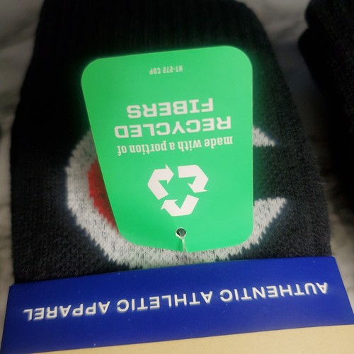 3 Pairs Black Logo Champion Crew Socks Shoe Size Men's 6-12 or Women's 8-12 - Picture 4 of 4