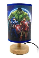 Decorative Lights Table Lamp Bedside Night Light Wood Base Room Decoration or...