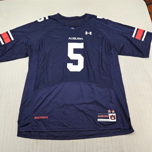 Under Armour Auburn Tigers Jersey Mens 2XL XXL Blue #5 SEC Football - Picture 2 of 10